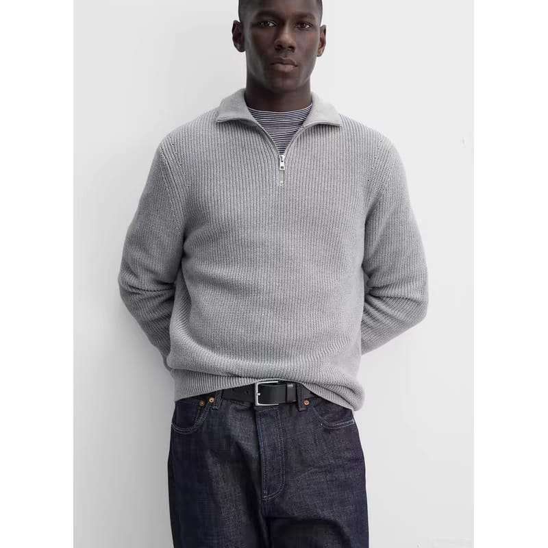 Jace | Half-Zip Sweatshirt with Elegant Knit Design