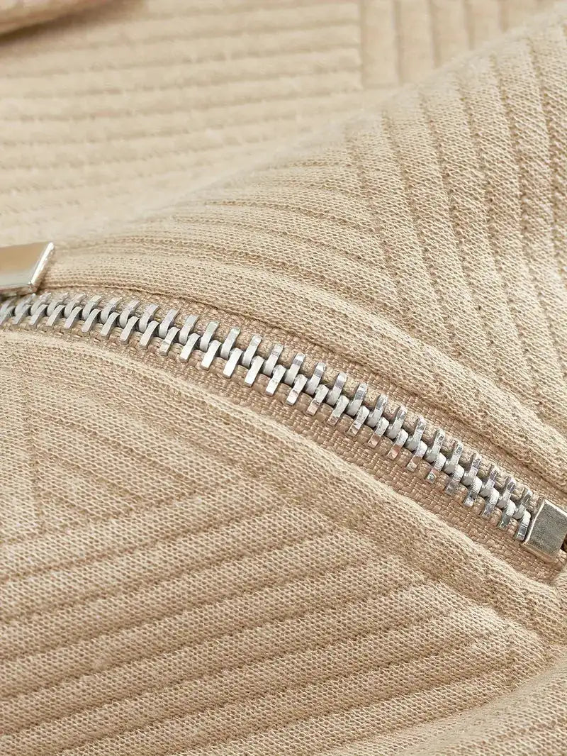 Fuego | Zip-up Sweater with Printed Design