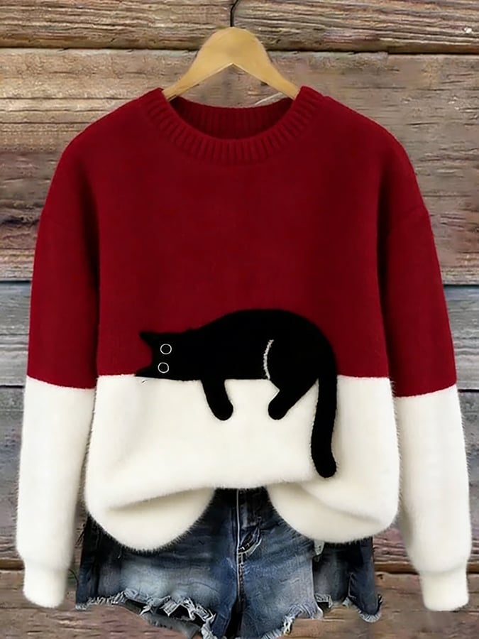 Eliza | Women’s Cat Graphic Sweatshir