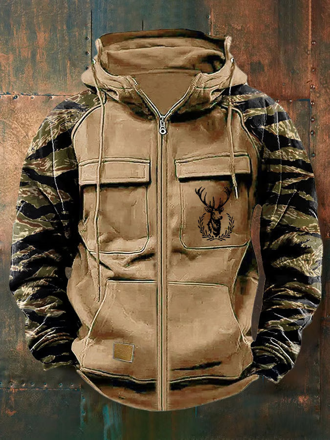 James | Men’s Multi-Pocket Zip Hoodie
