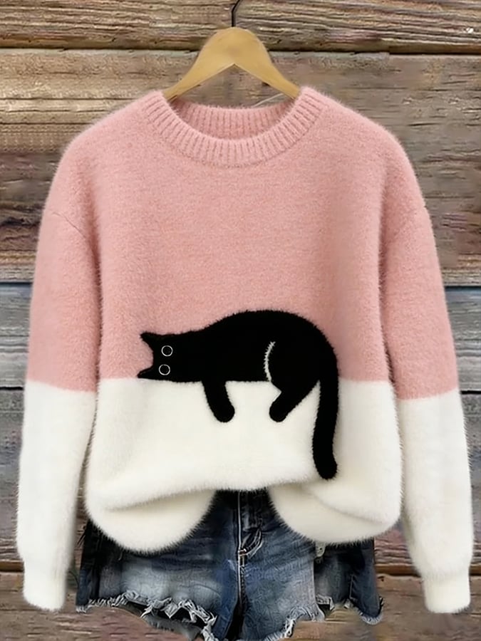 Eliza | Women’s Cat Graphic Sweatshir