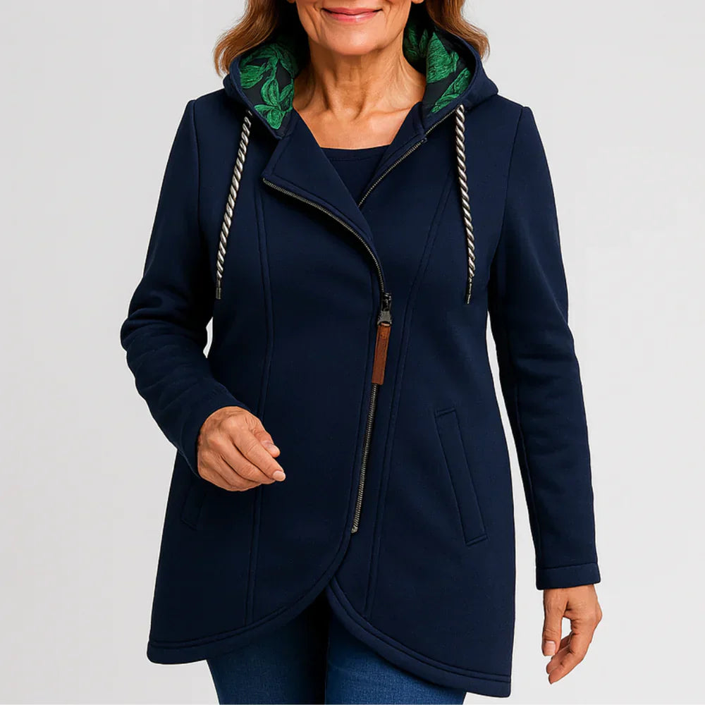 Eleonora™ – Winter coat with asymmetric zip
