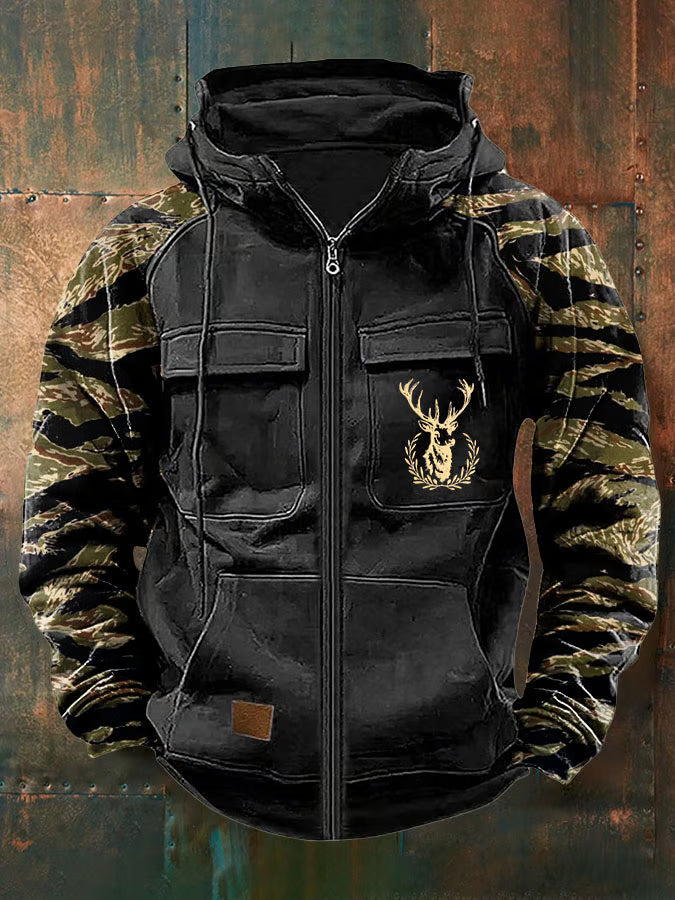 James | Men’s Multi-Pocket Zip Hoodie