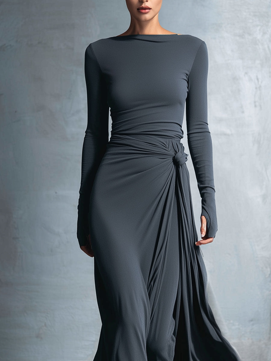 Zofia - Maxi dress with a side knot