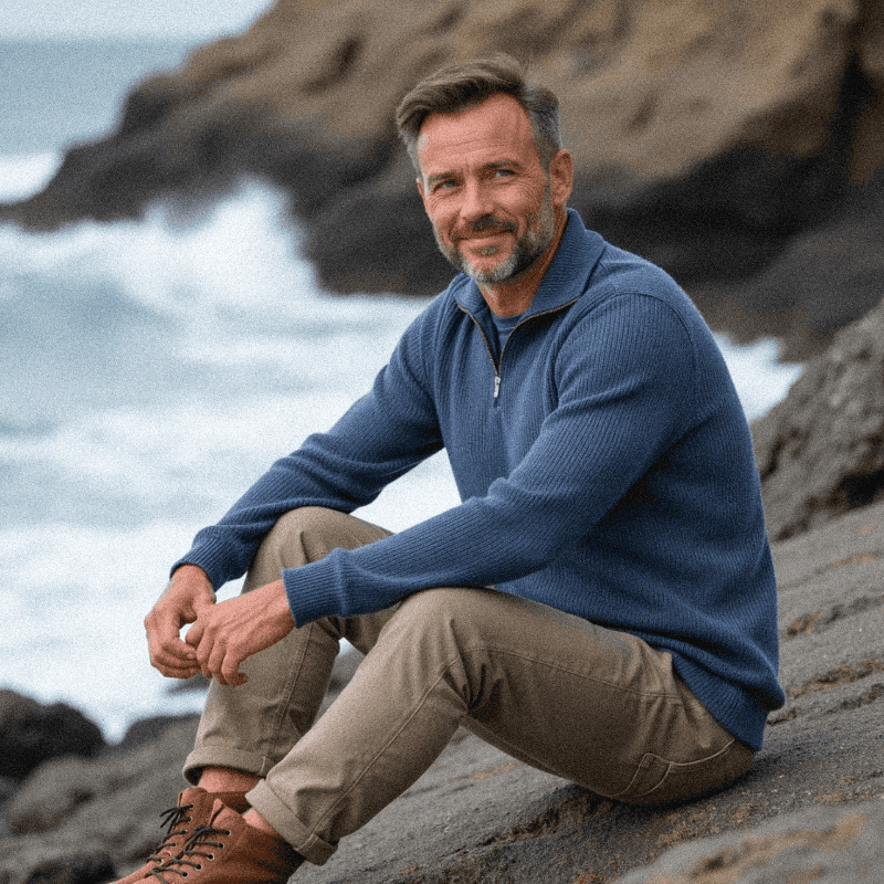 Ronald | Zip Knit Sweater