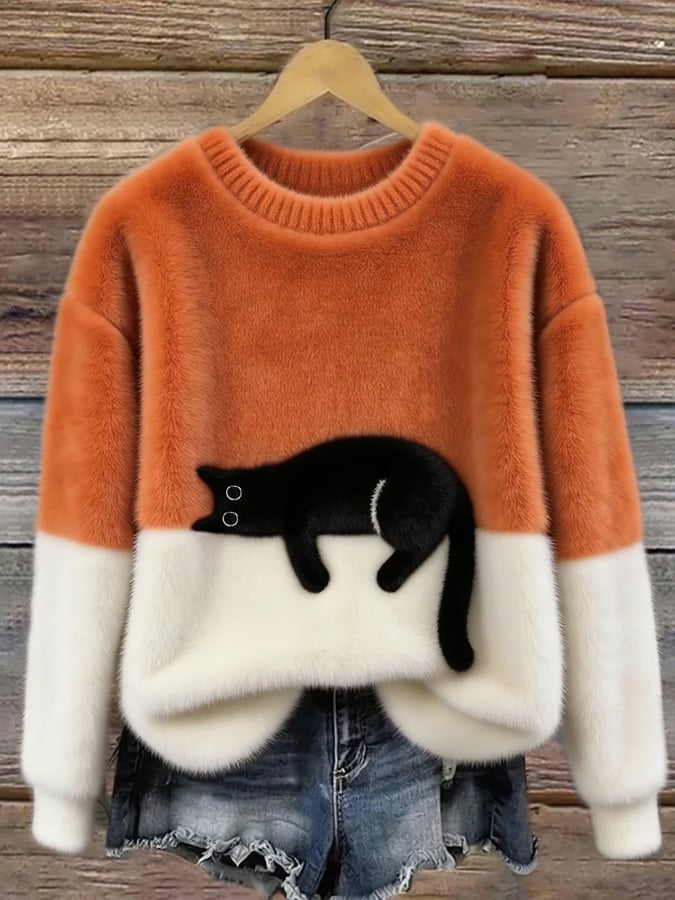 Eliza | Women’s Cat Graphic Sweatshir