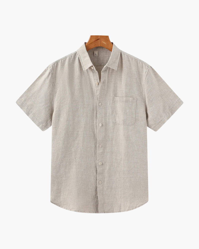 Melila | Short Sleeve Linen Shirt